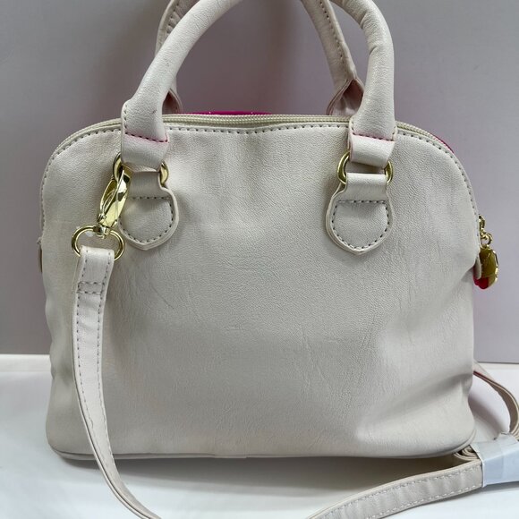 Betsey Johnson - LUV Mini Dome in Fuchsia & White - NWT - Picture 2 of 8